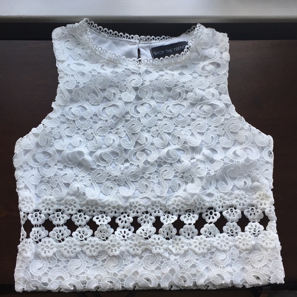 Sale!!! Brand new Sexy Sleeveless lace crop top - Picture 4 of 5